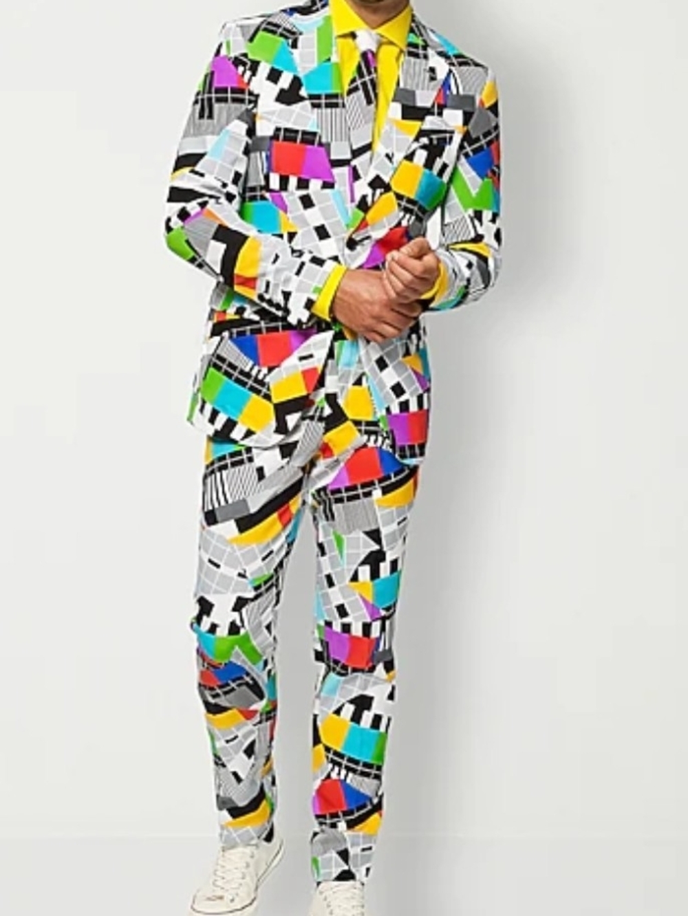 Men's OPPOSUITS 3Pc Suit Set, Blazer Pants And Tie Size 42